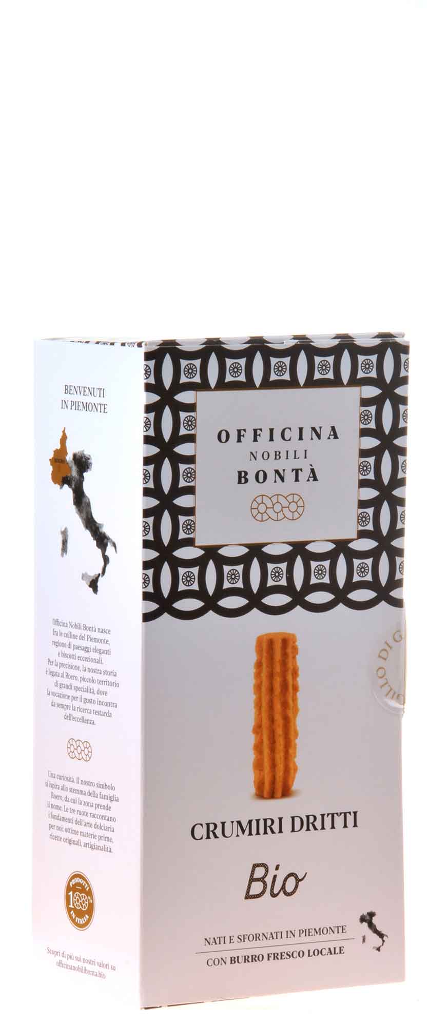 Officina Nobili Bonta Crumiri Dritti Bio 140g Vorderseite