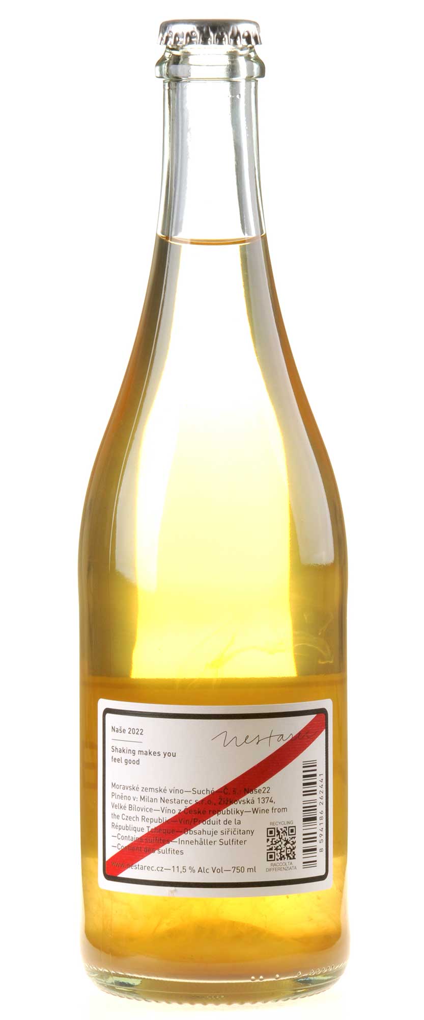 Milan Nestarec Naše 2022 Rücketikett