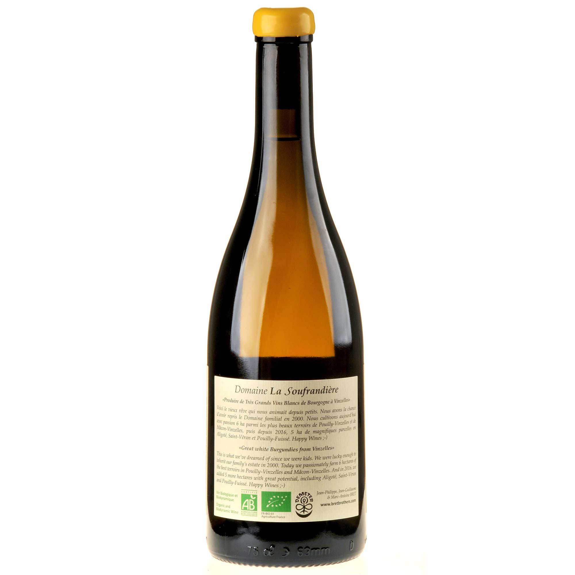 Bret Brothers & La Soufrandière Pouilly-Vinzelles "Les Quarts" ZEN Bio 2020 Ruecketikett