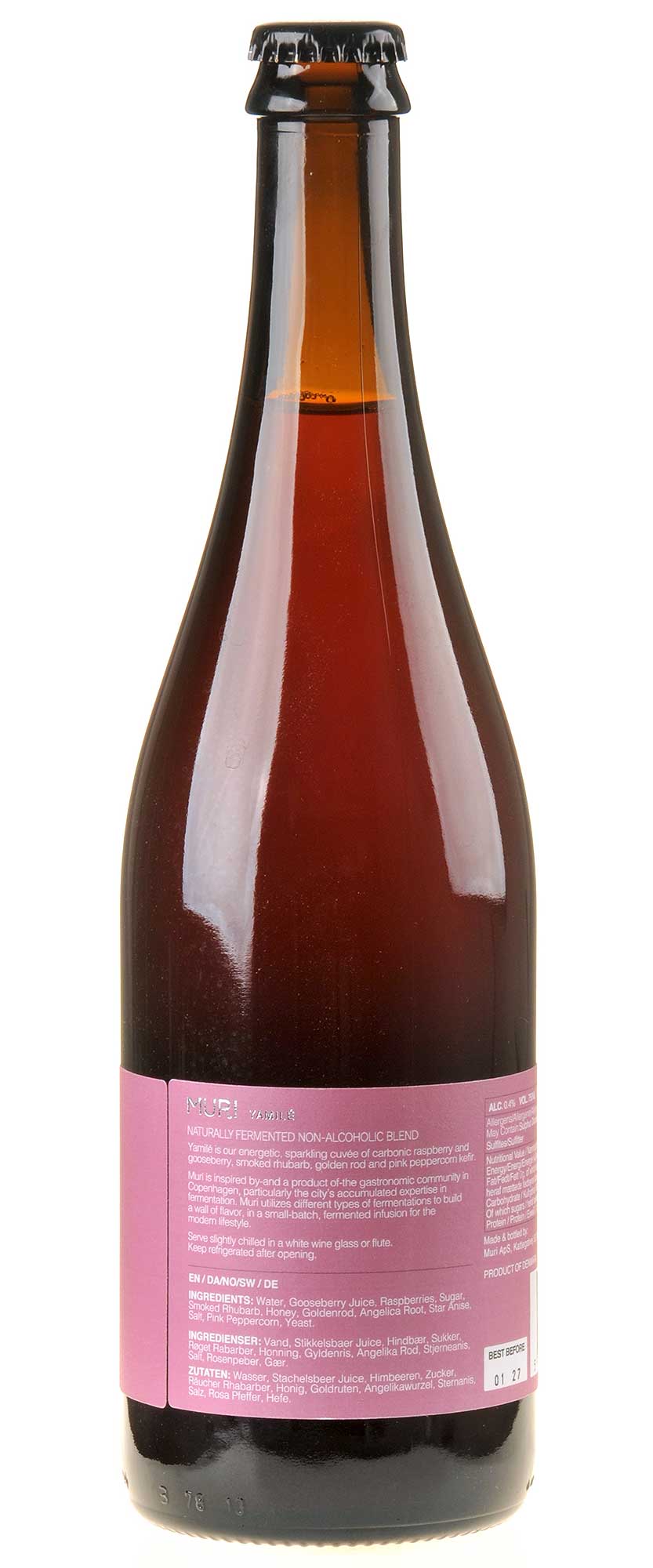 Muri Yamilé Rosé Sparkling Seitenetikett