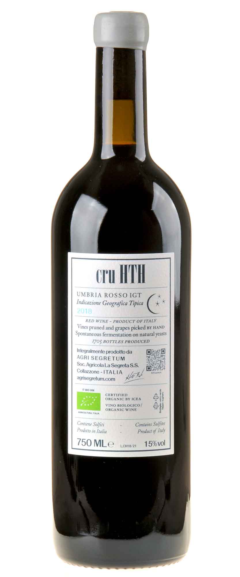 Bild Agri Segretum Cru HTH 2018 Rücketikett