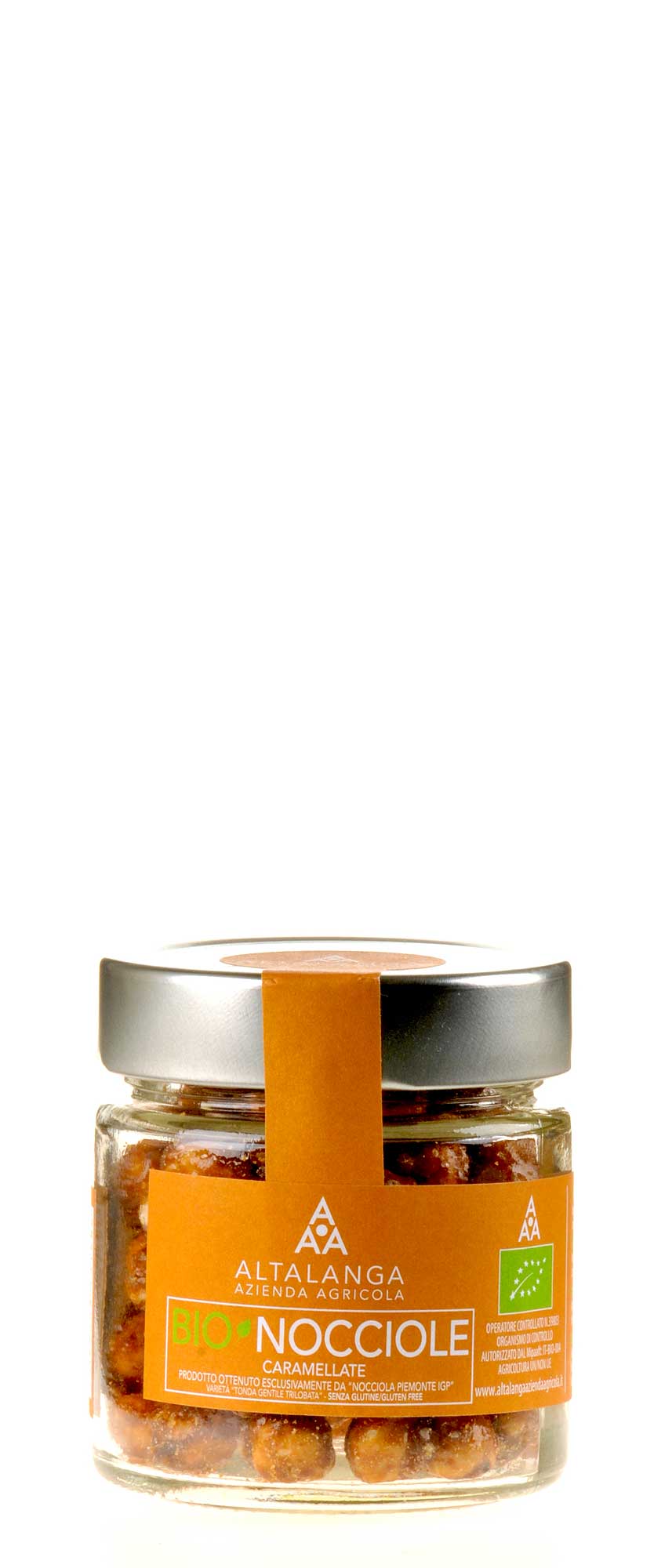 Altalanga azienda agricola Haselnüsse karamelisiert im Glas Bio 120g