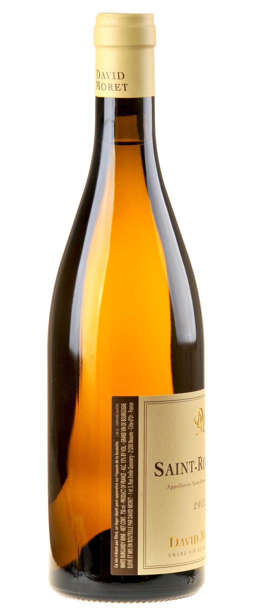 David Moret Saint-Romain 2022 Rücketikett