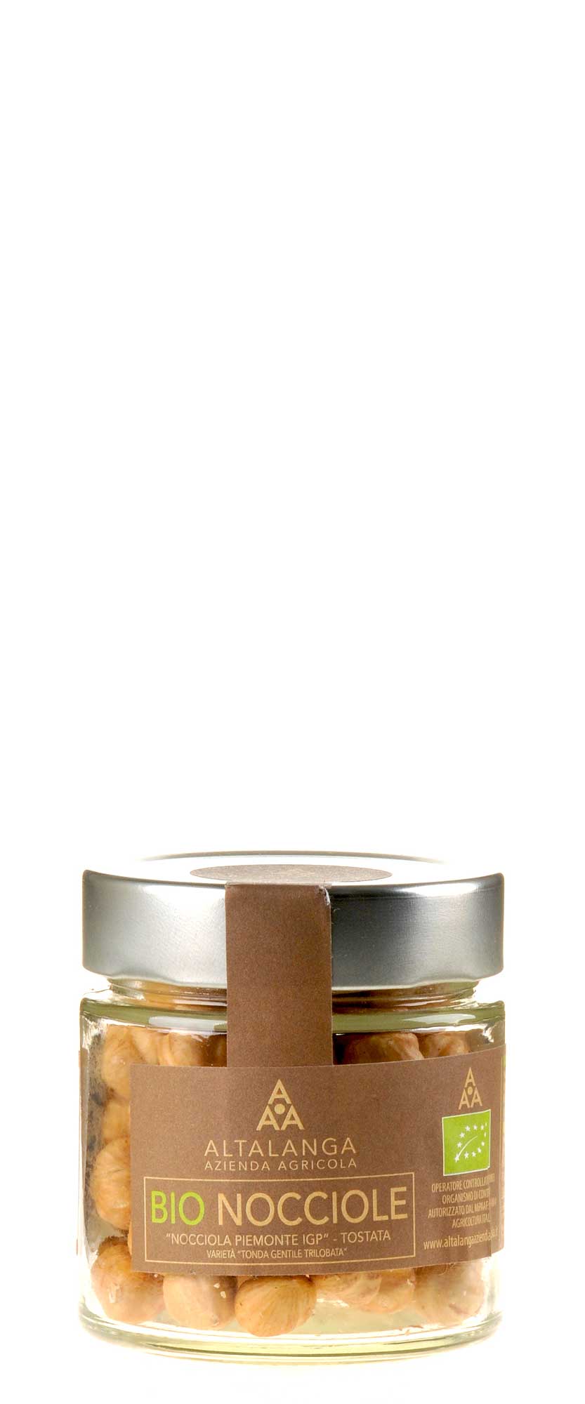 Altalanga azienda agricola Haselnüsse geröstet im Glas Bio 100g