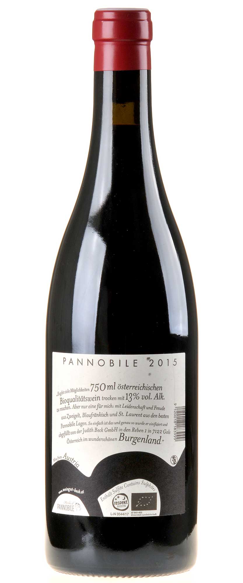 Judith Beck Pannobile Bio 2015 Rücketikette