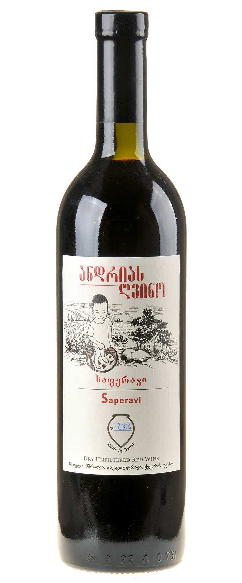 Bild Andrias Gvino Saperavi Qvevri Red Dry 2022