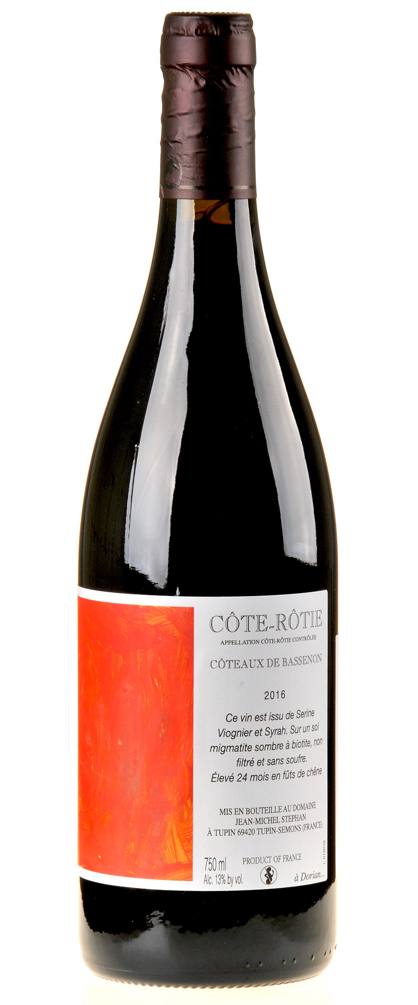 Maison Stephan Côte-Rôtie "Coteaux de Bassenon" 2016