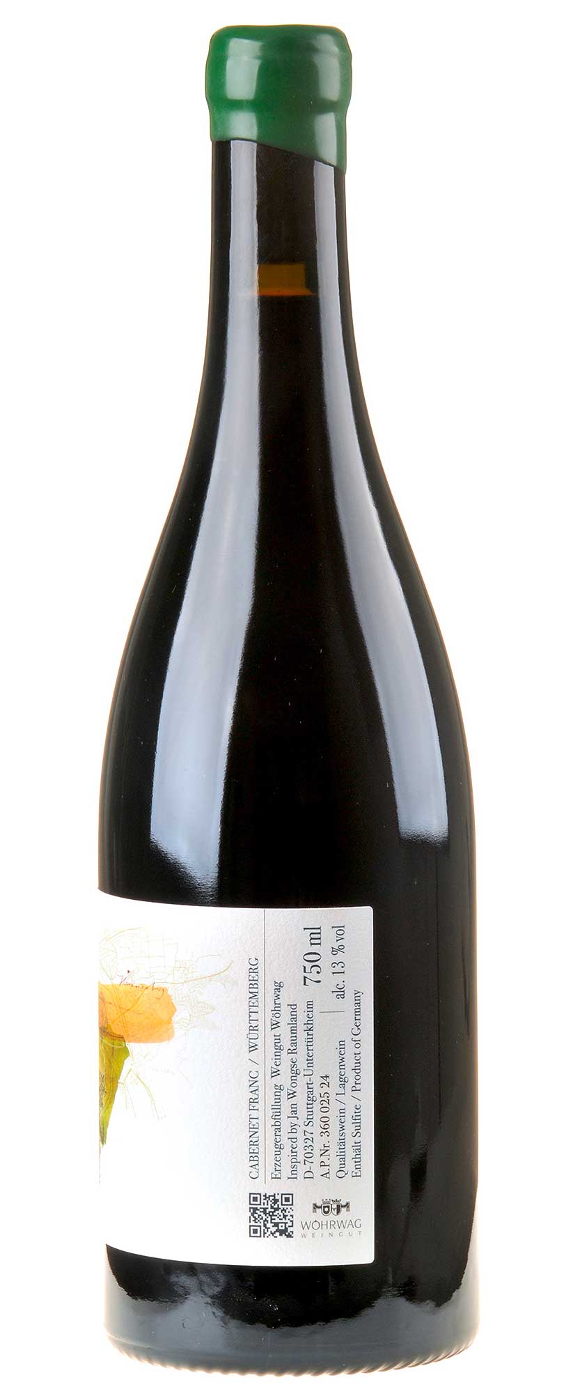 WongAmat Kollektion Cabernet Franc Herzogenberg 2023 Rücketikett