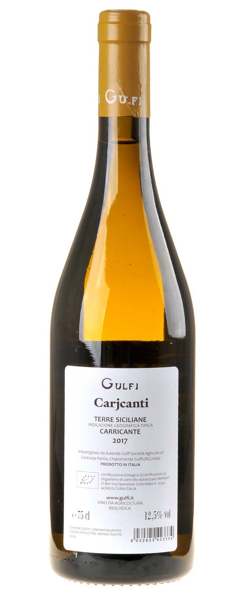 Gulfi Carjcanti 2017 Rücketikette