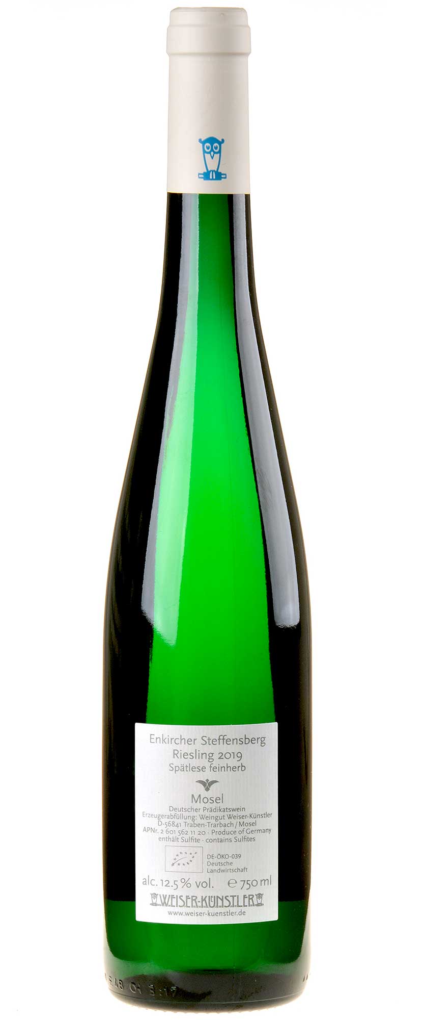 Weiser-Künstler Riesling Steffensberg Spätlese feinherb 2019 Rücketkette