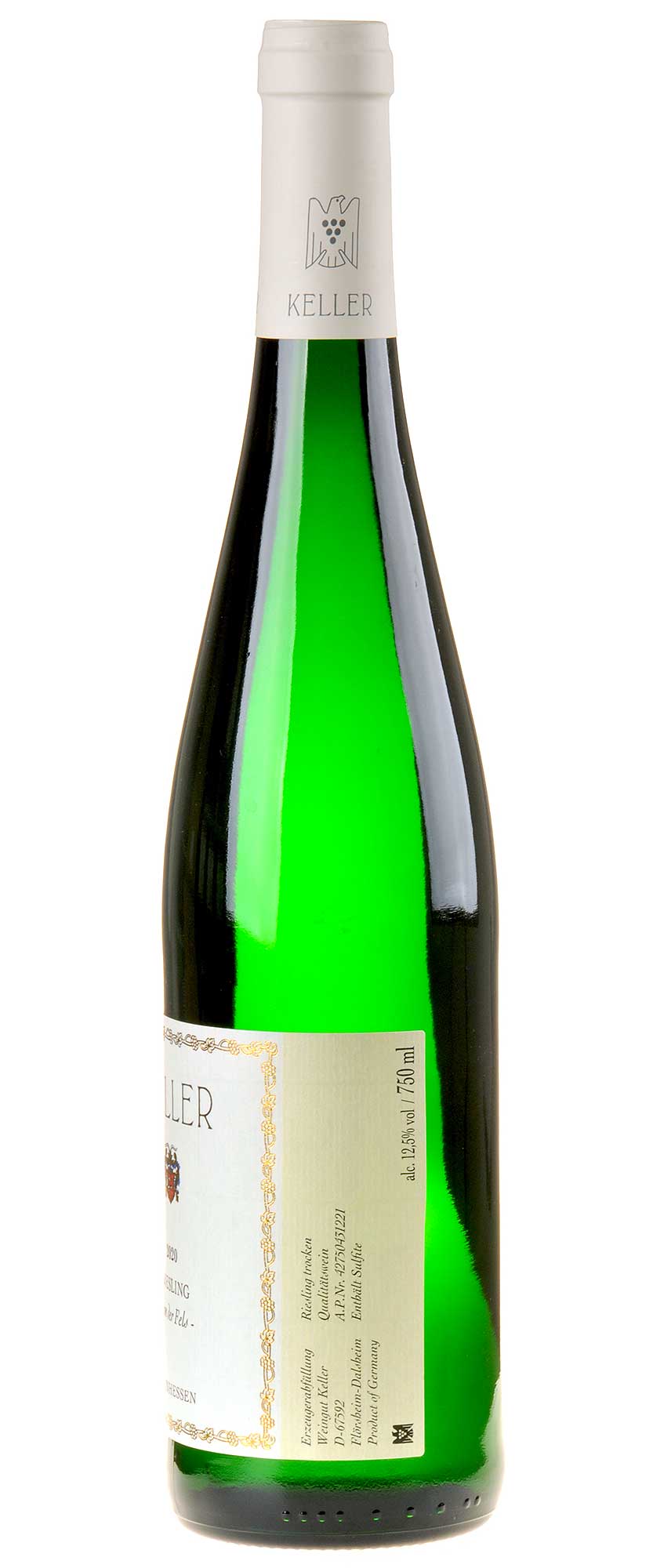Klaus Peter Keller Riesling von der Fels 2020 Rücketikette