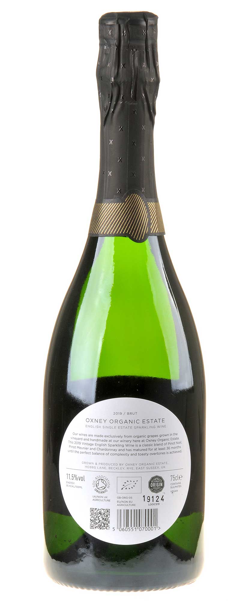 Oxney Organic Estate Classic Bio 2019 Rücketikett