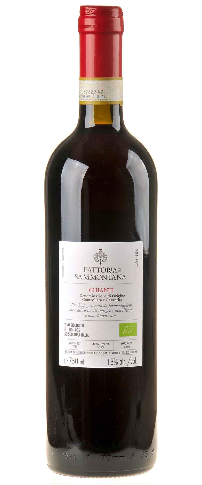 Fattoria di Sammontana Chianti Bio 2022 Rücketikett