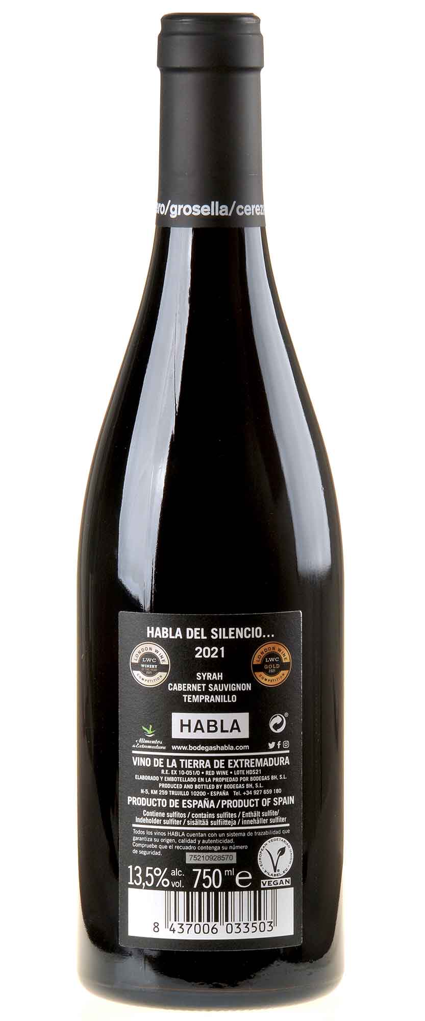 Habla Del Silencio 2021 Rücketikett