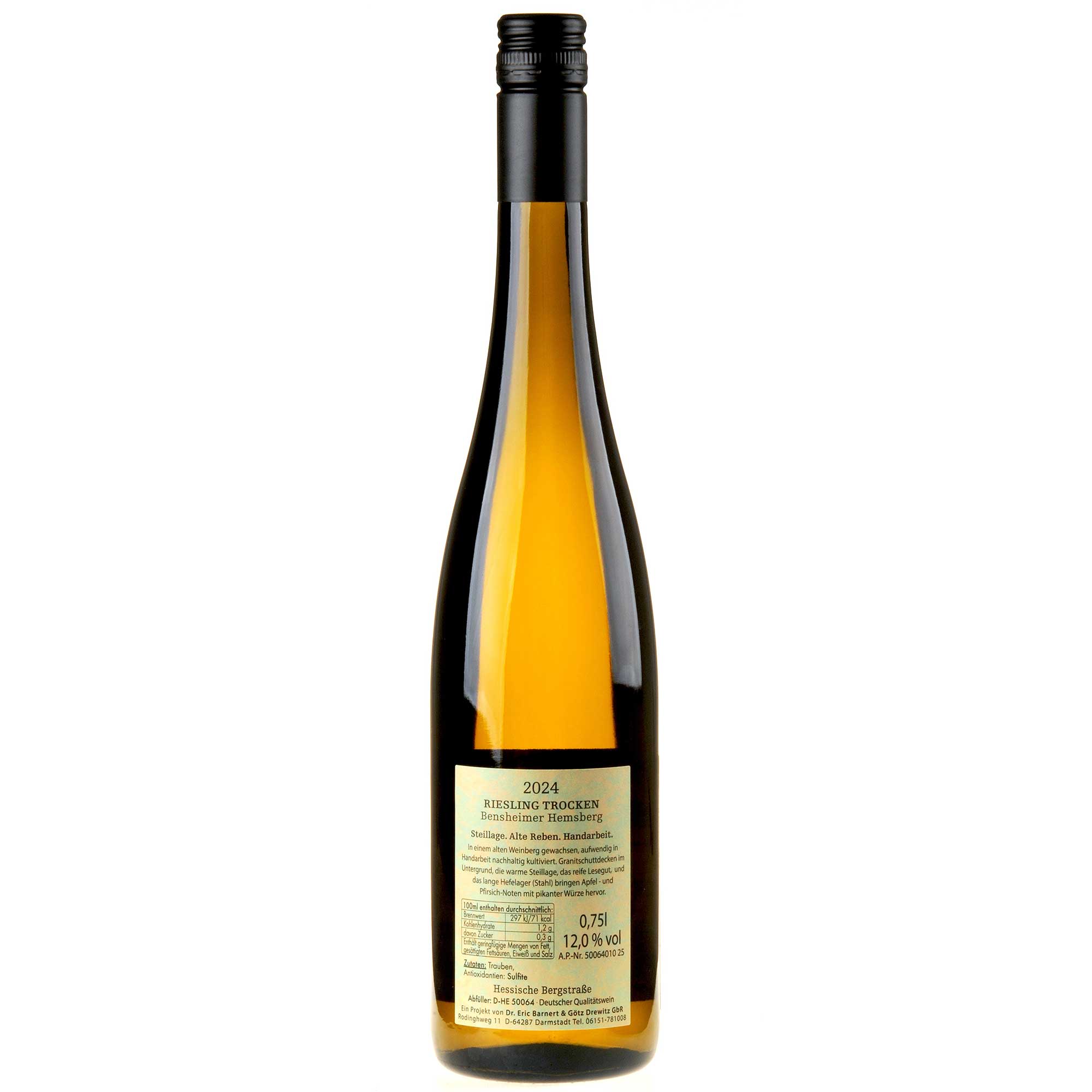 Barnert & Drewitz Silvaner Auf dem Buberg Alte Reben 2024 Rücketikett