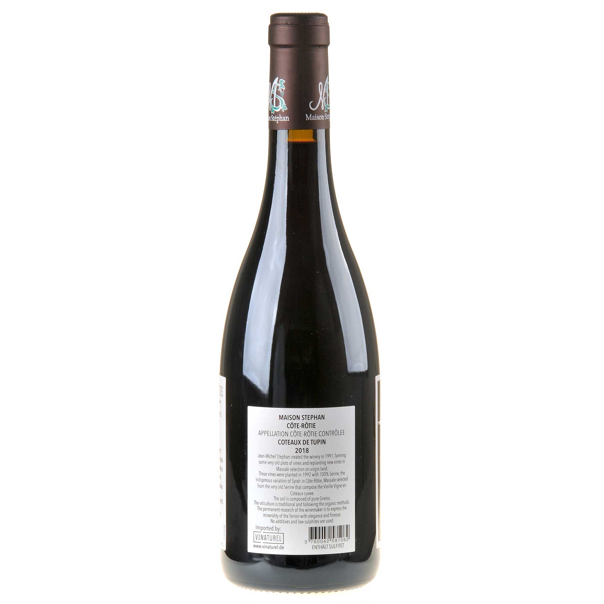 Maison Stephan Côte-Rôtie Côteaux de Tupin 2018 Rücketikett