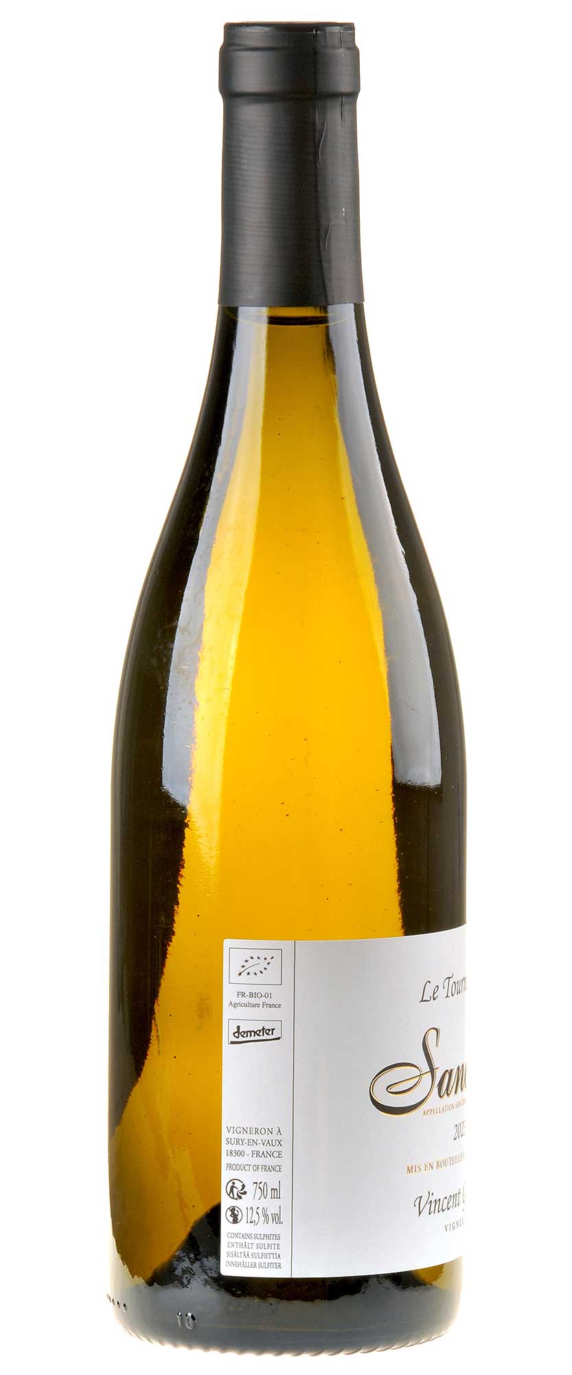 Vincent Gaudry Sancerre Blanc Le Tournebride Bio 2023 Rücketikett
