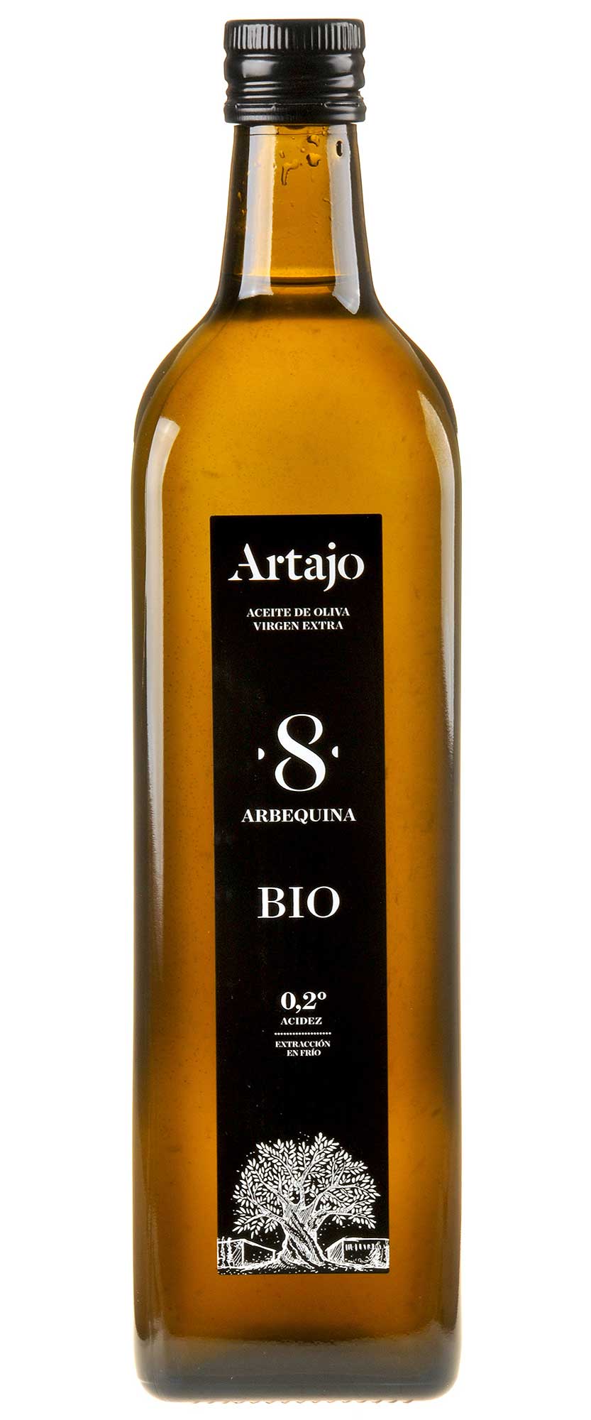 Artajo 8 Arbequina Olivenöl Extra Vergine Bio 2024 1l in Glasflasche