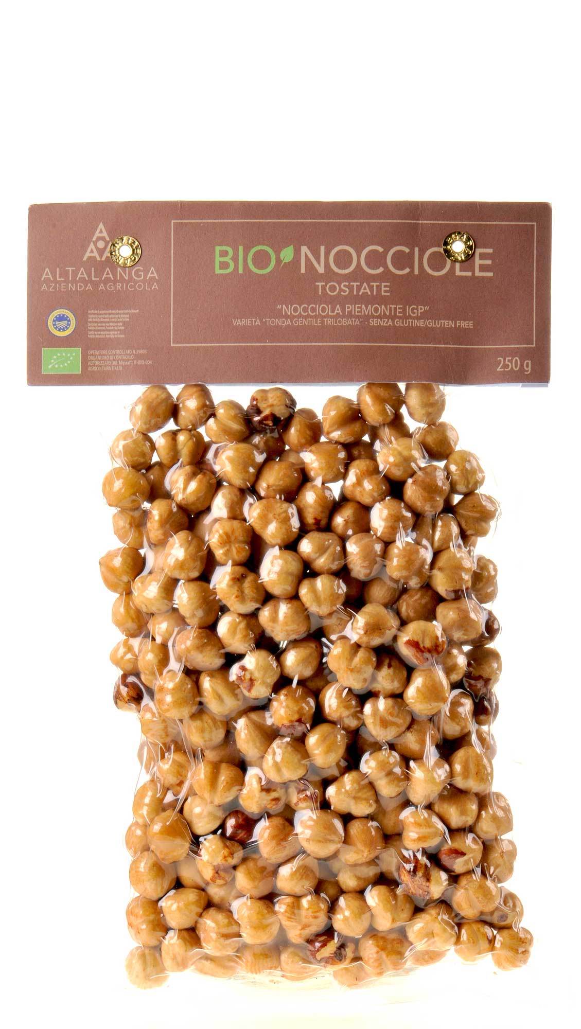 Altalanga azienda agricola Haselnüsse geröstet & gesalzen Vakuum verpackt Bio 250g