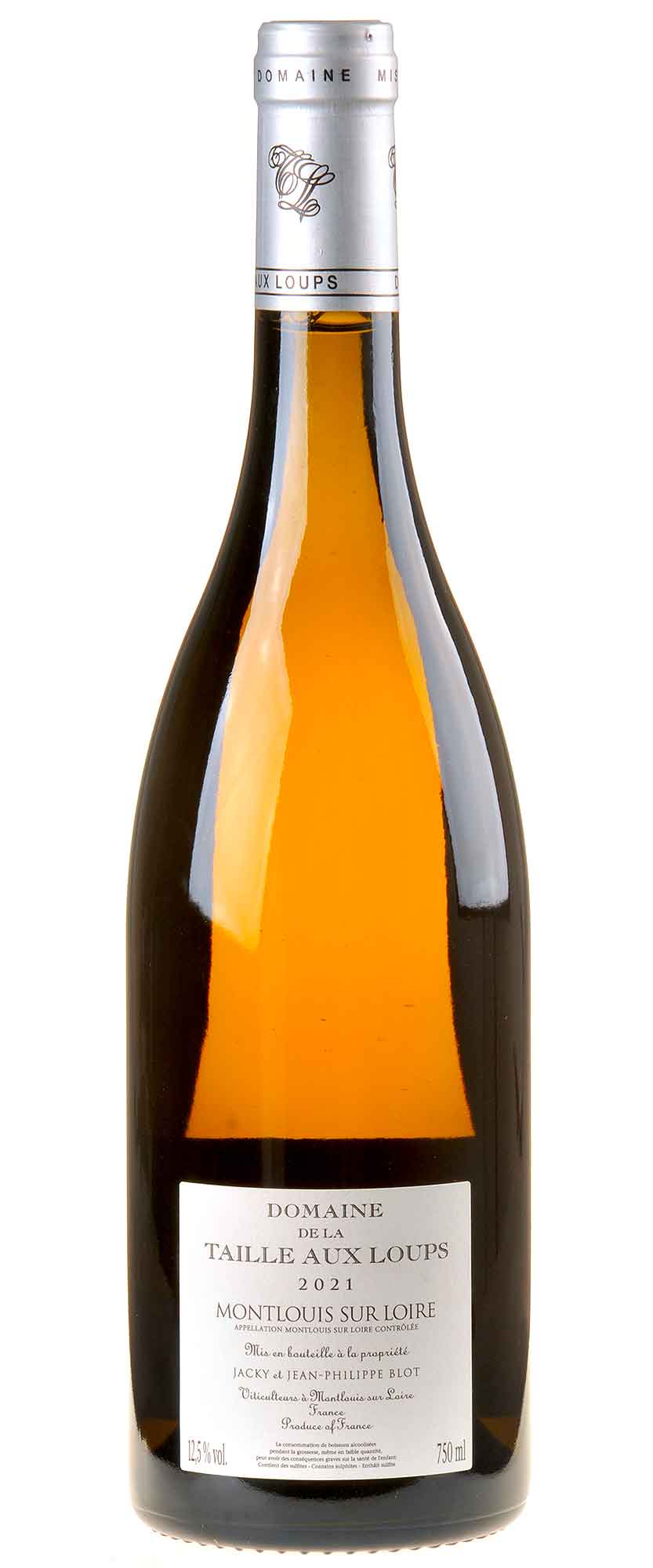 La Taille aux Loups Les Hauts de Husseau Montlouis sur Loire sec 2021 Rücketikett