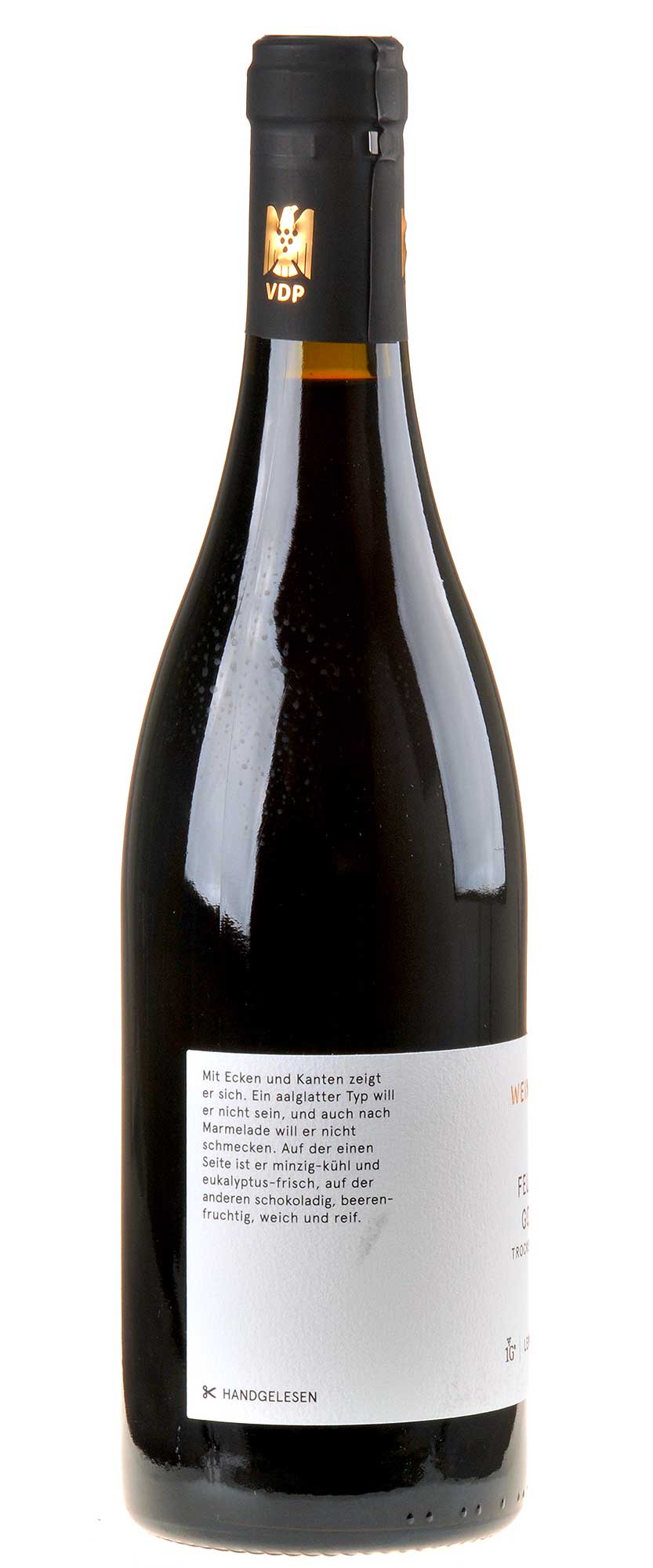 Weingut Heid Lemberger Fellbacher Goldberg Erste Lage Bio 2021 Seitenetikett