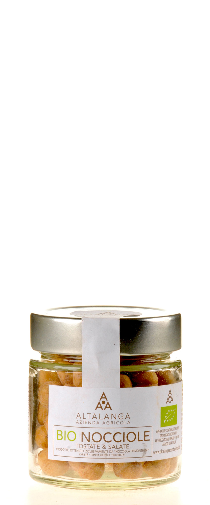 Altalanga azienda agricola Haselnüsse geröstet und gesalzen im Glas Bio 100g