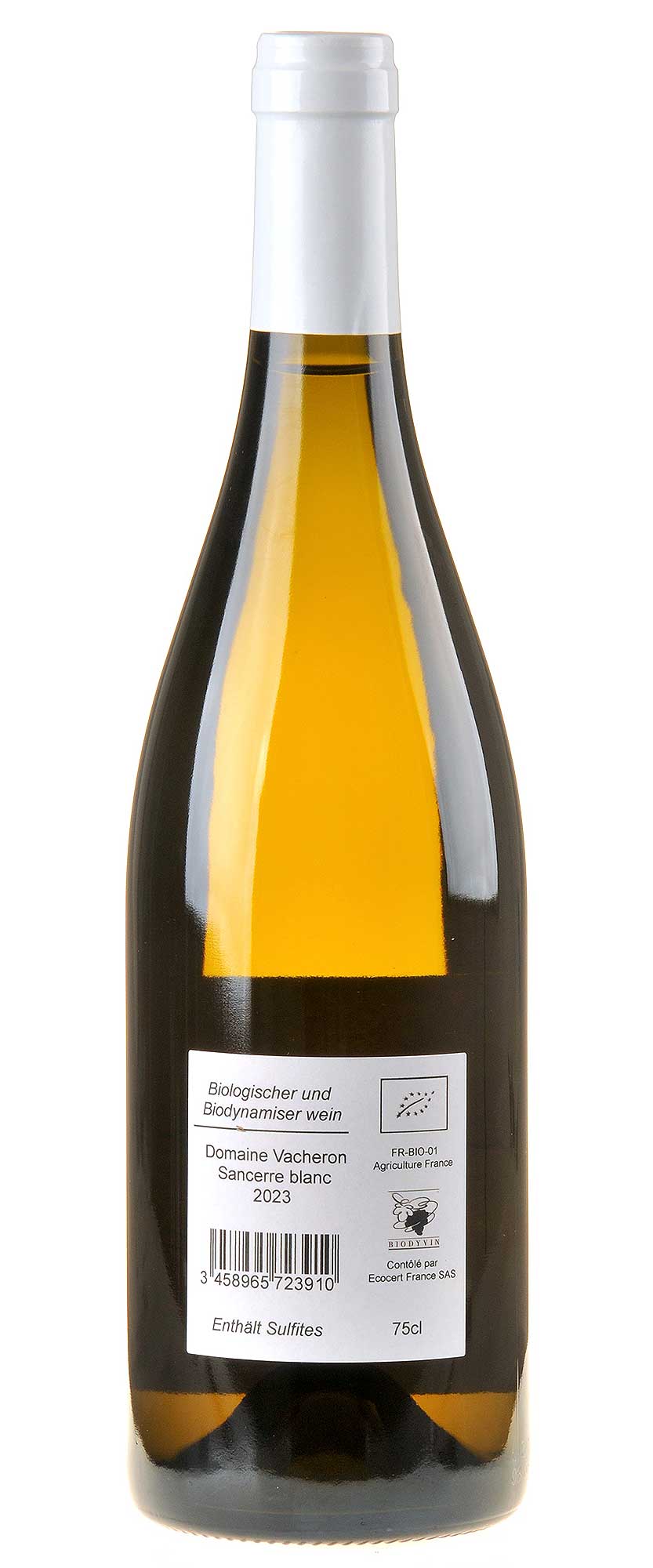 Vacheron Sancerre Blanc Bio 2023 Rücketikett