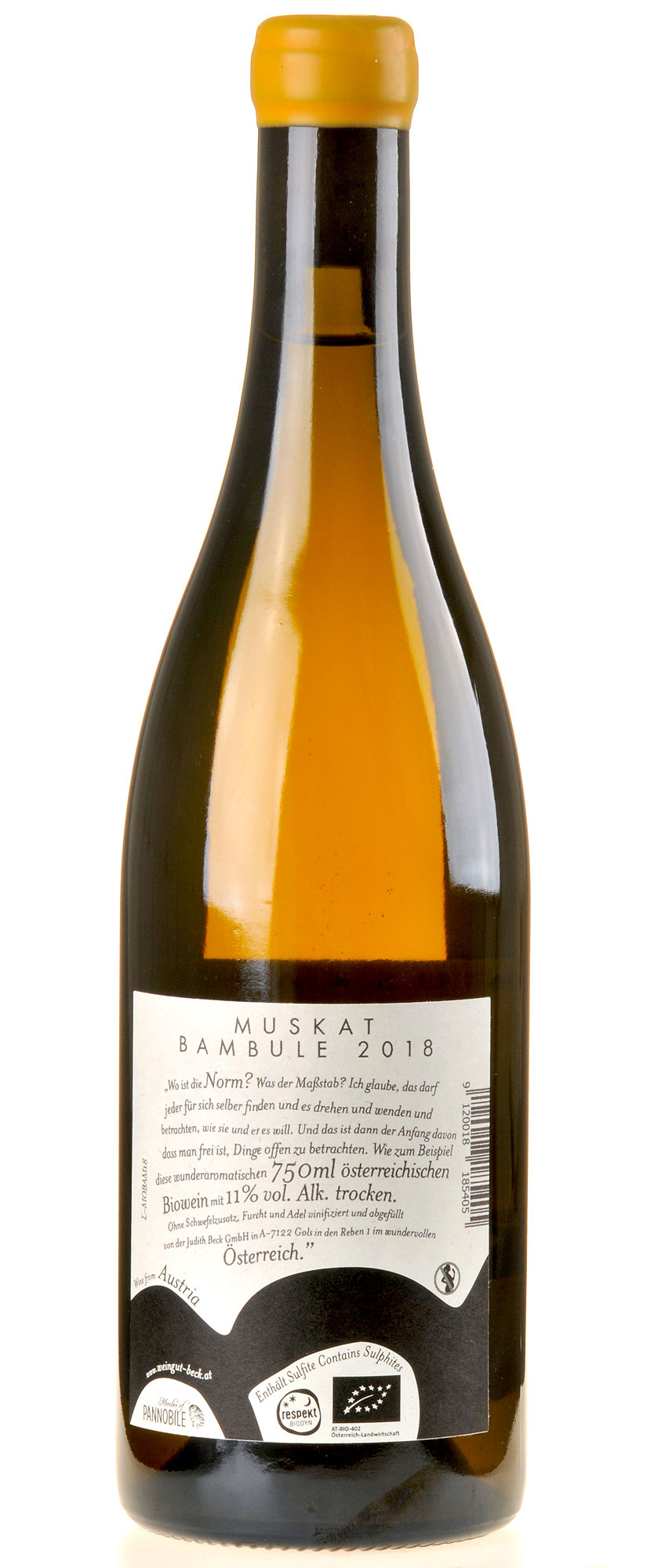 Judith Beck Muskat Bambule 2018 Bio Rücketikette