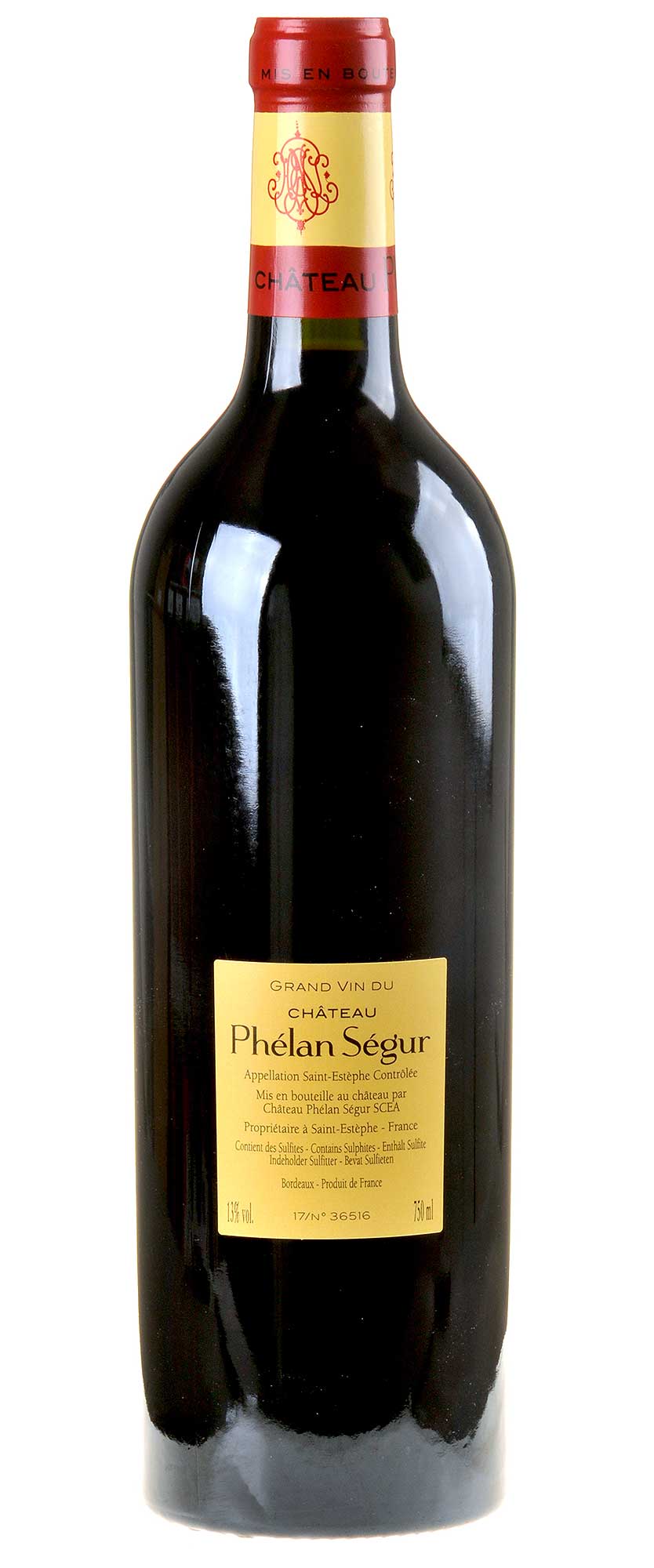 Château Phélan Ségur Saint-Estèphe 2017 Rücketikett