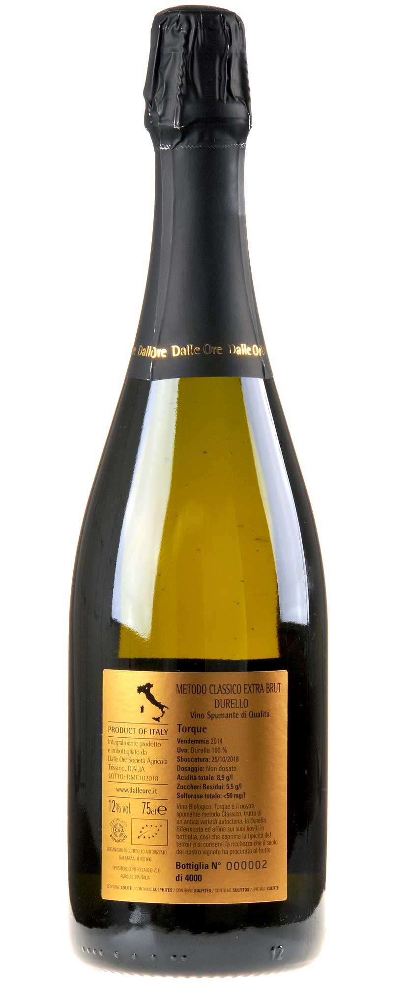 Dalle Ore Torque 2014 Bio Rücketikette