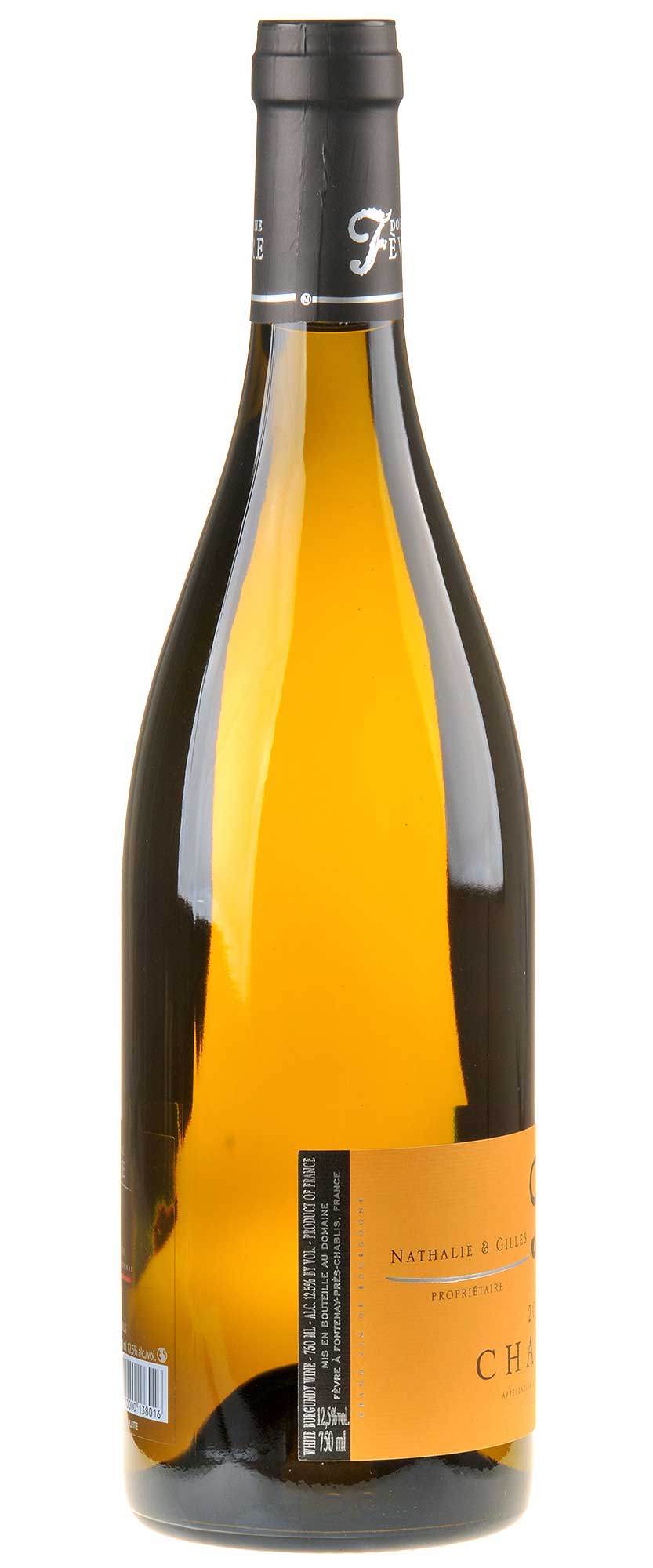 Domaine Nathalie et Gilles Fèvre Chablis Bio 2023 Seitenetikett