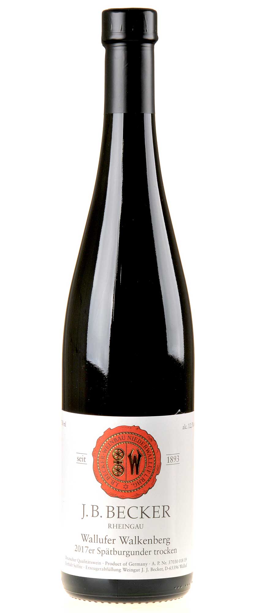J.B.Becker Wallufer Walkenberg Spätburgunder Trocken 2017