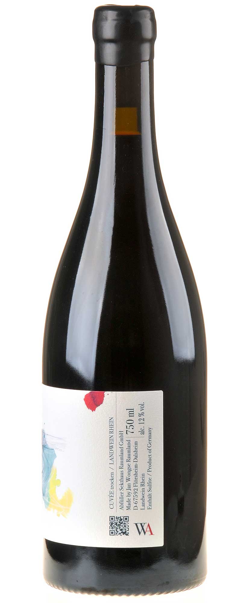 WongAmat Kollektion Rotwein Cuvée Euphancholie Nr. 1 Rücketikett