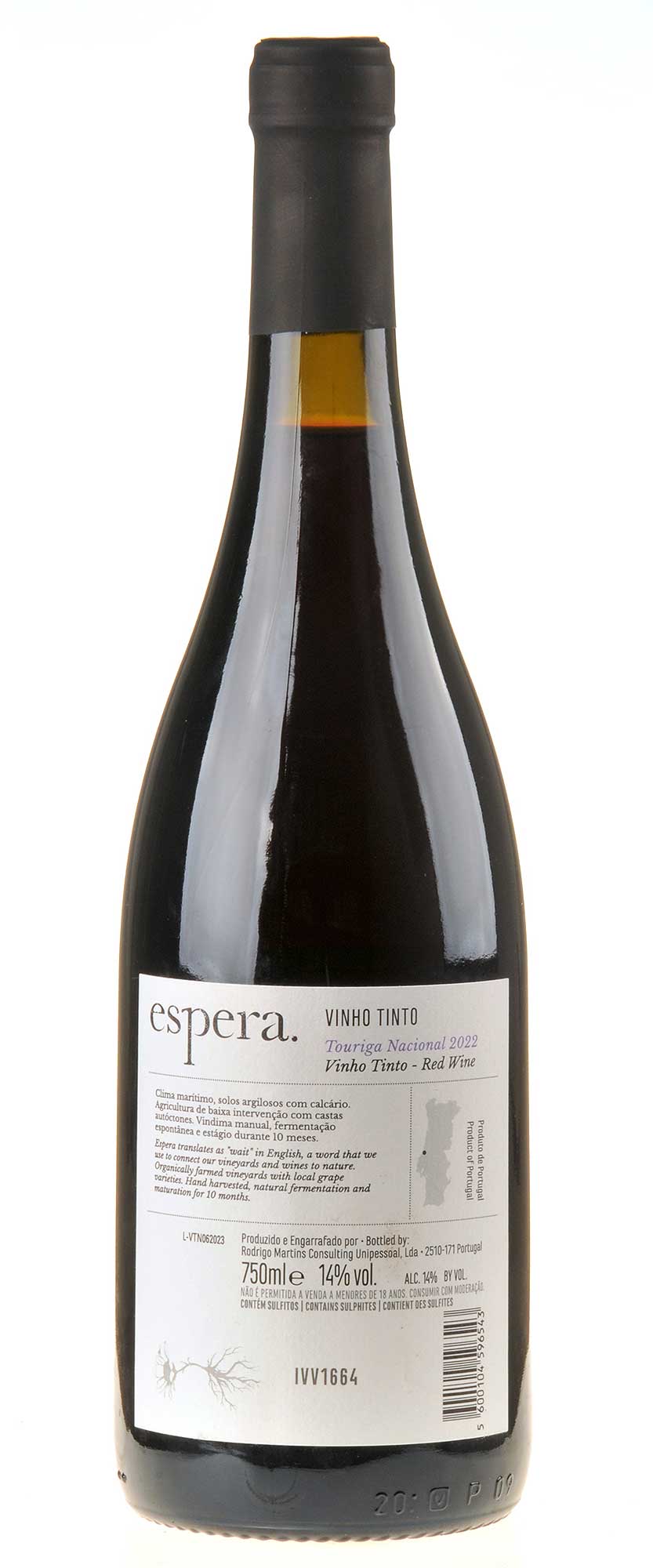 Espera Touriga Nacional 2022 Rücketikett