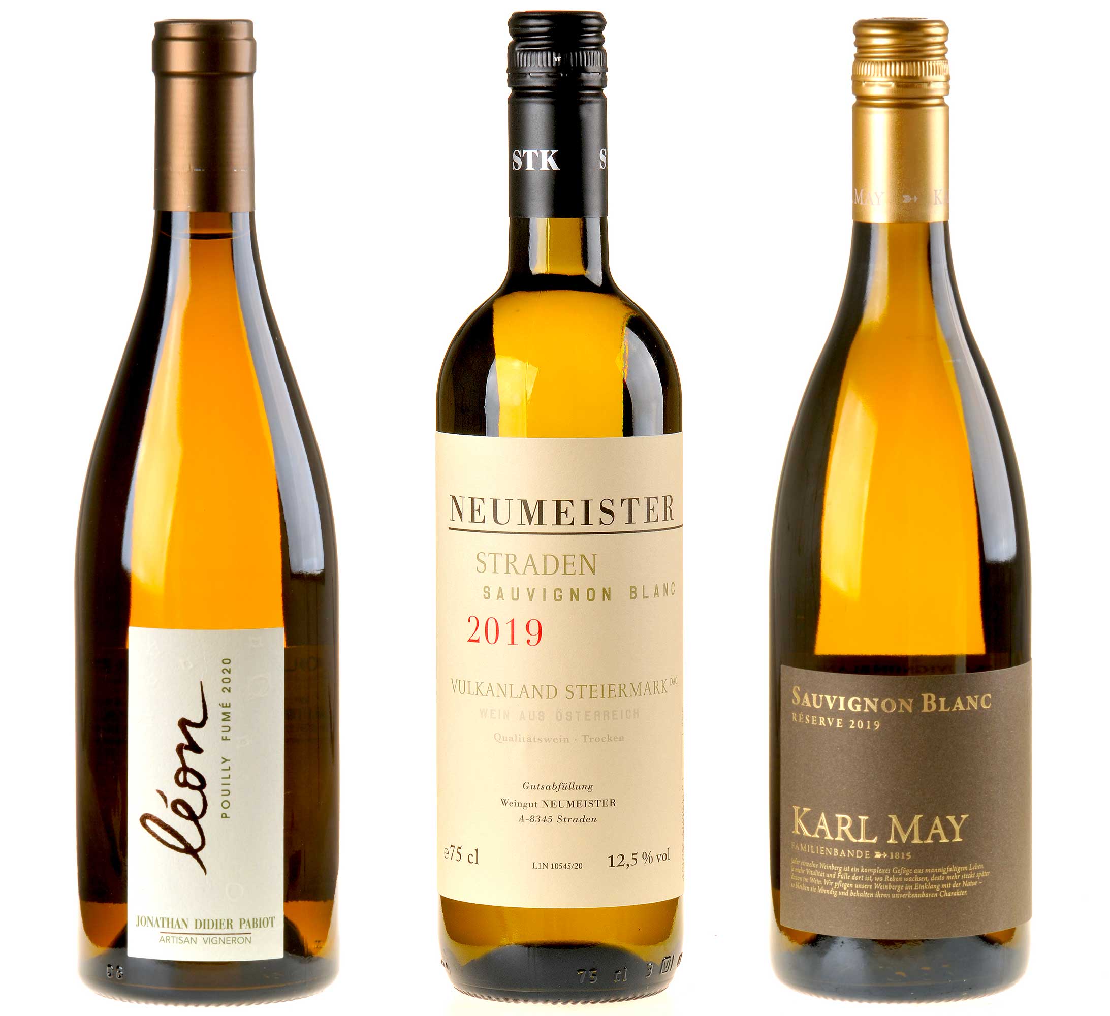 3er-Weinpaket Eurovision Sauvignon Contest zum vinocentral-Livestream 3 Gläser: Sauvignon Blanc