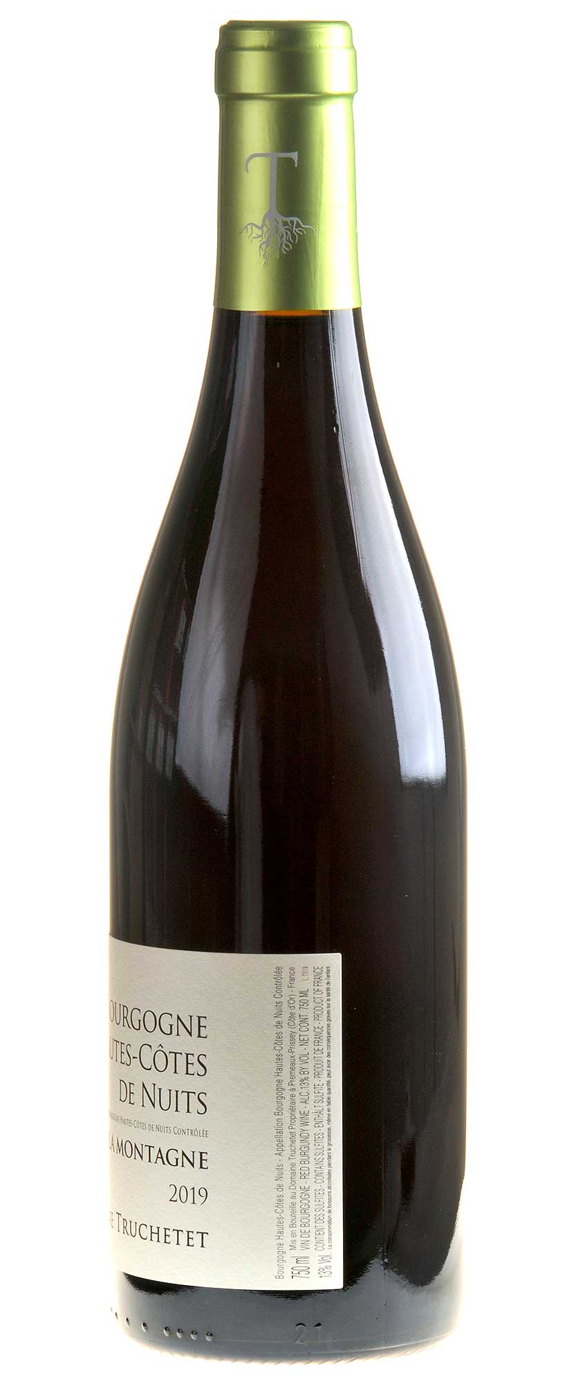 Domaine Truchetet Hautes Côtes de Nuits Rouge La Montagne 2019 Rücketikett