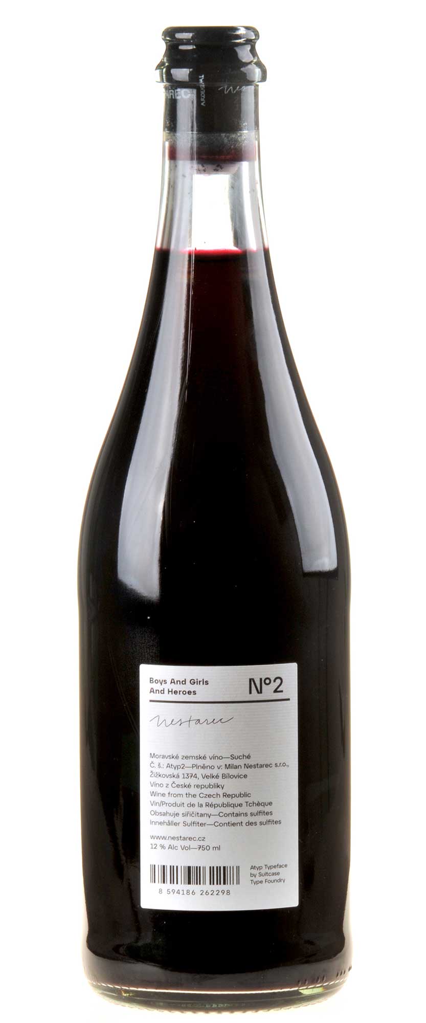 Milan Nestarec Atyp2 Rücketikett