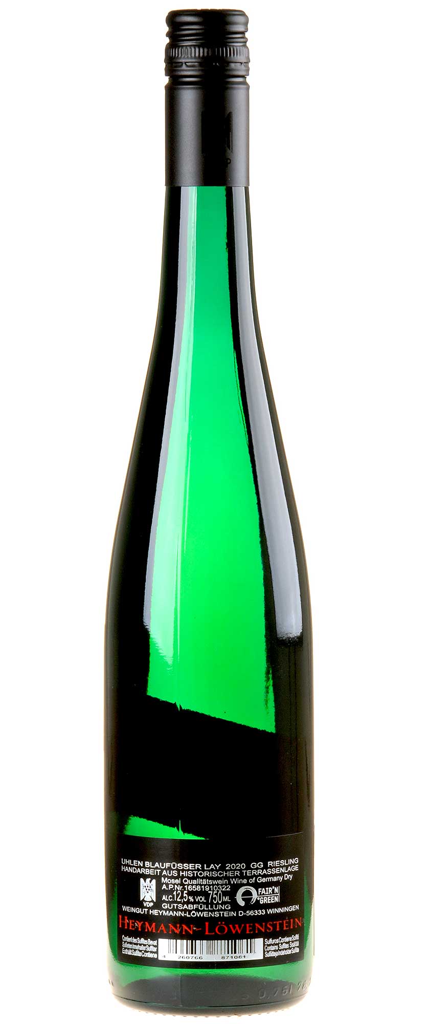 Heymann-Löwenstein Riesling Blaufüsser Lay Großes Gewächs 2020 Rücketikett