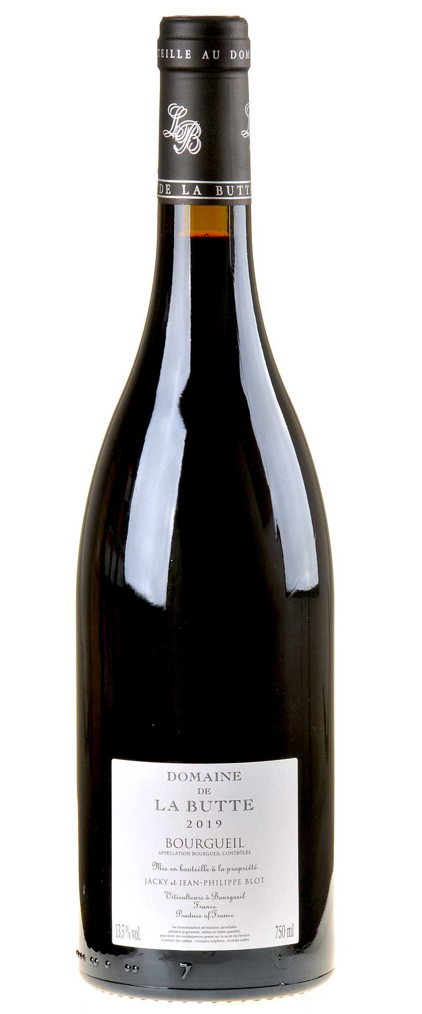Domaine de la Butte Bourgueil Perrières 2019 Rücketikett