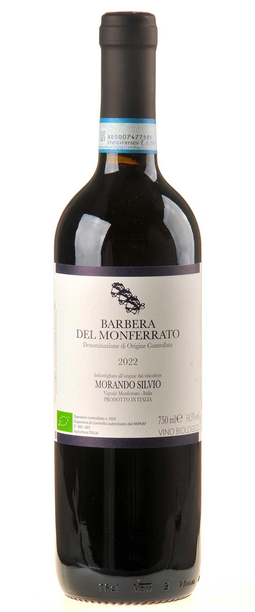 Bild Silvio Morando Barbera del Monferrato Bio 2022