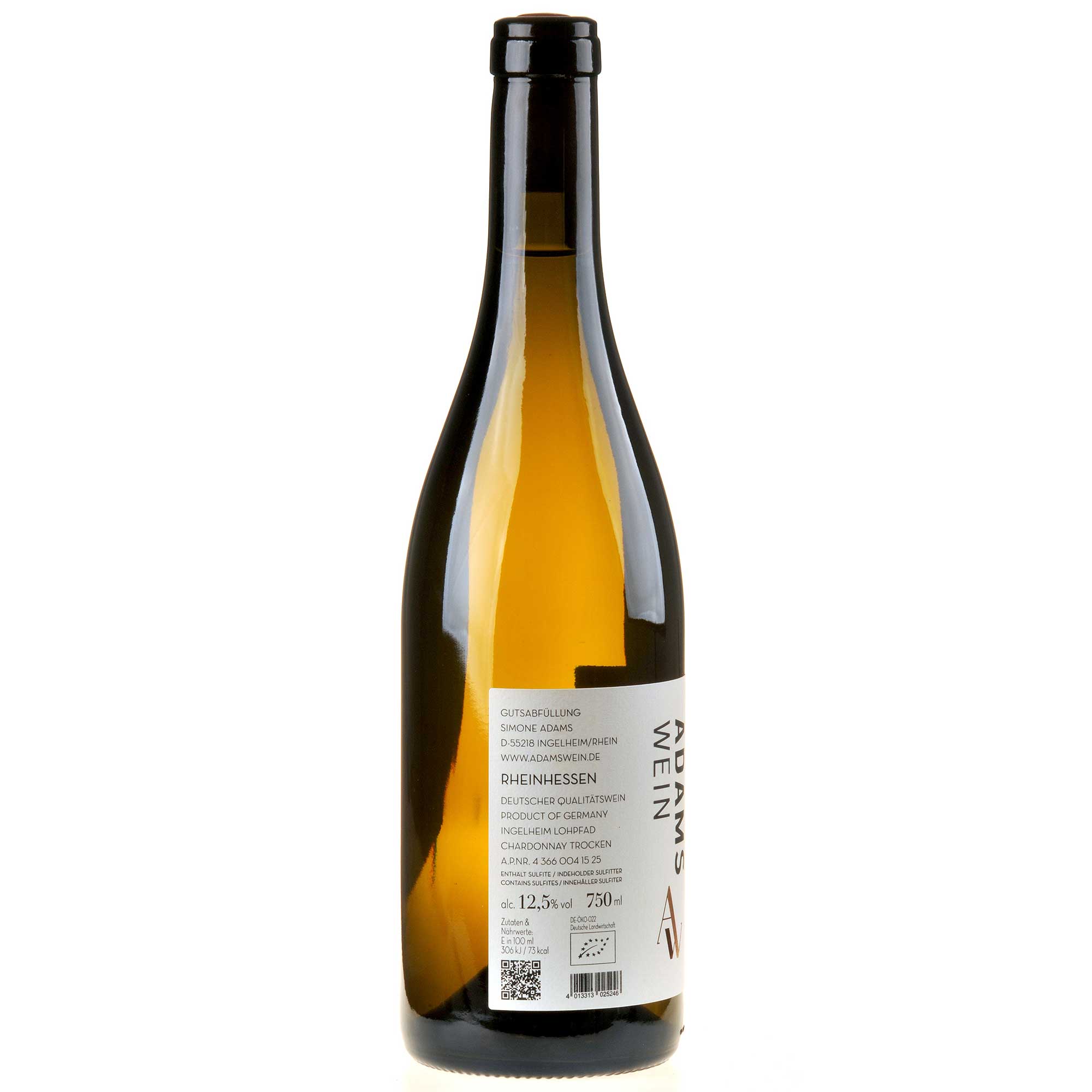 AdamsWein Chardonnay Lohpfad 2024 Ruecketikett