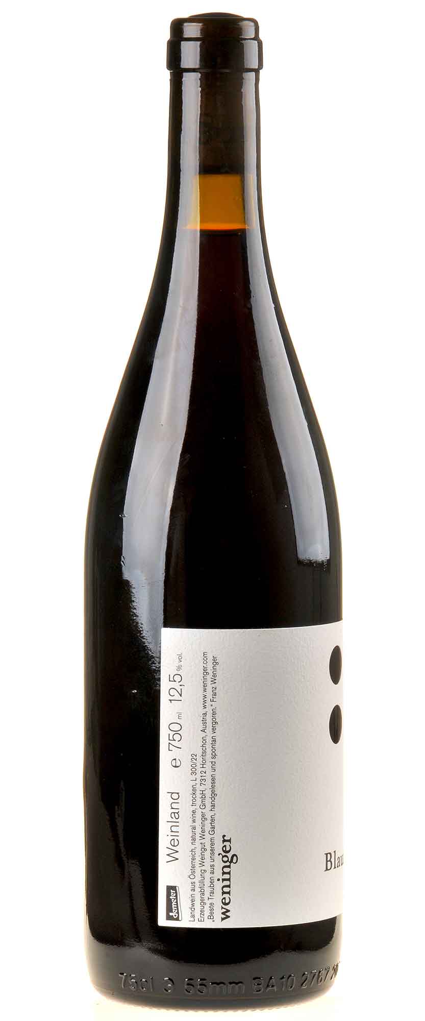 Weingut Weninger Blaufränkisch Bio 2020 links