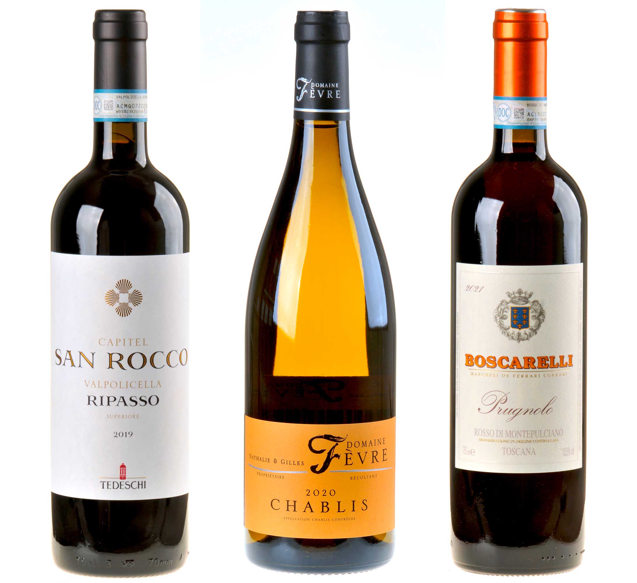 3er-Weinpaket Vorfreude zum vinocentral-Livestream 3 Gläser: Festtagswein