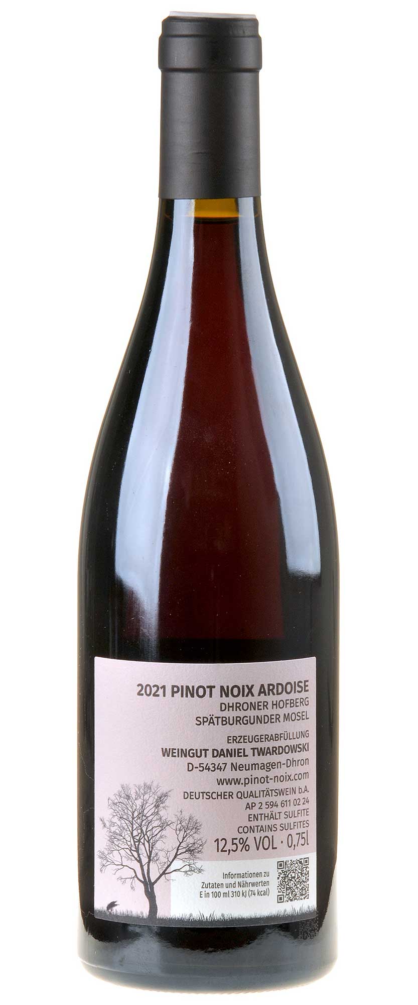 Daniel Twardowski Pinot Noix Ardoise 2021 Rücketikett