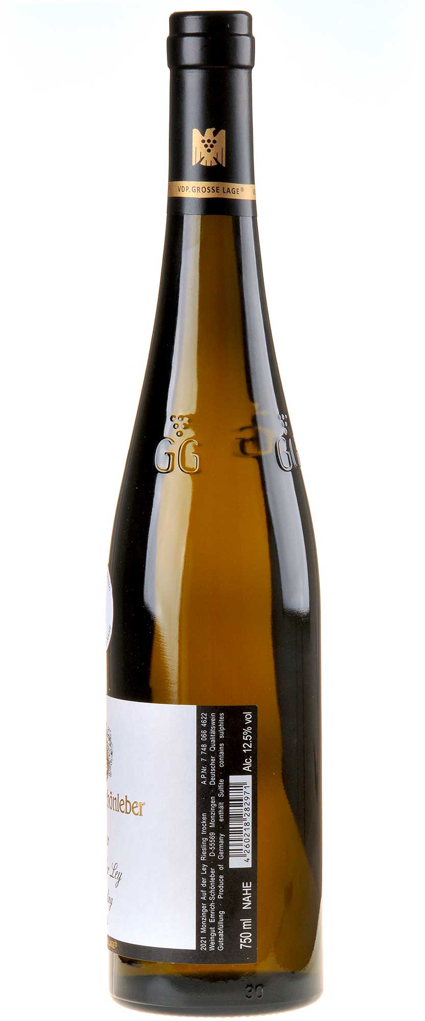 Weingut Emrich-Schönleber Riesling Auf der Ley GG 2021 - Versteigerungswein Rücketikett