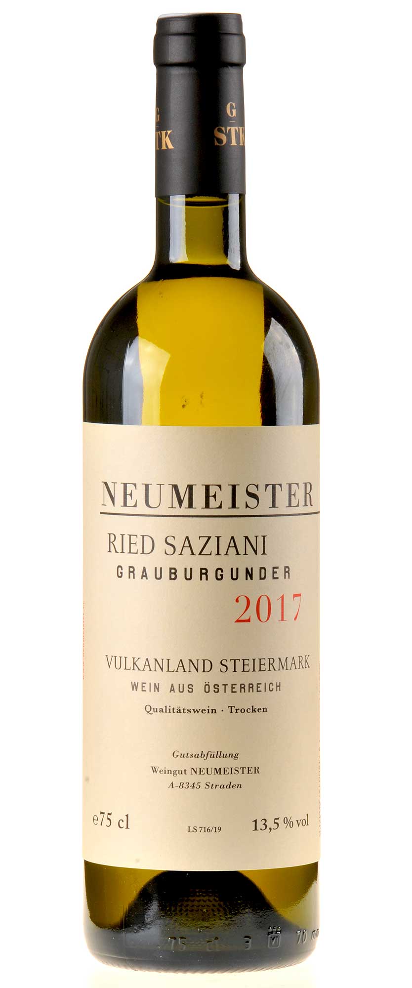 Neumeister Grauburgunder Ried Saziani GSTK 2017