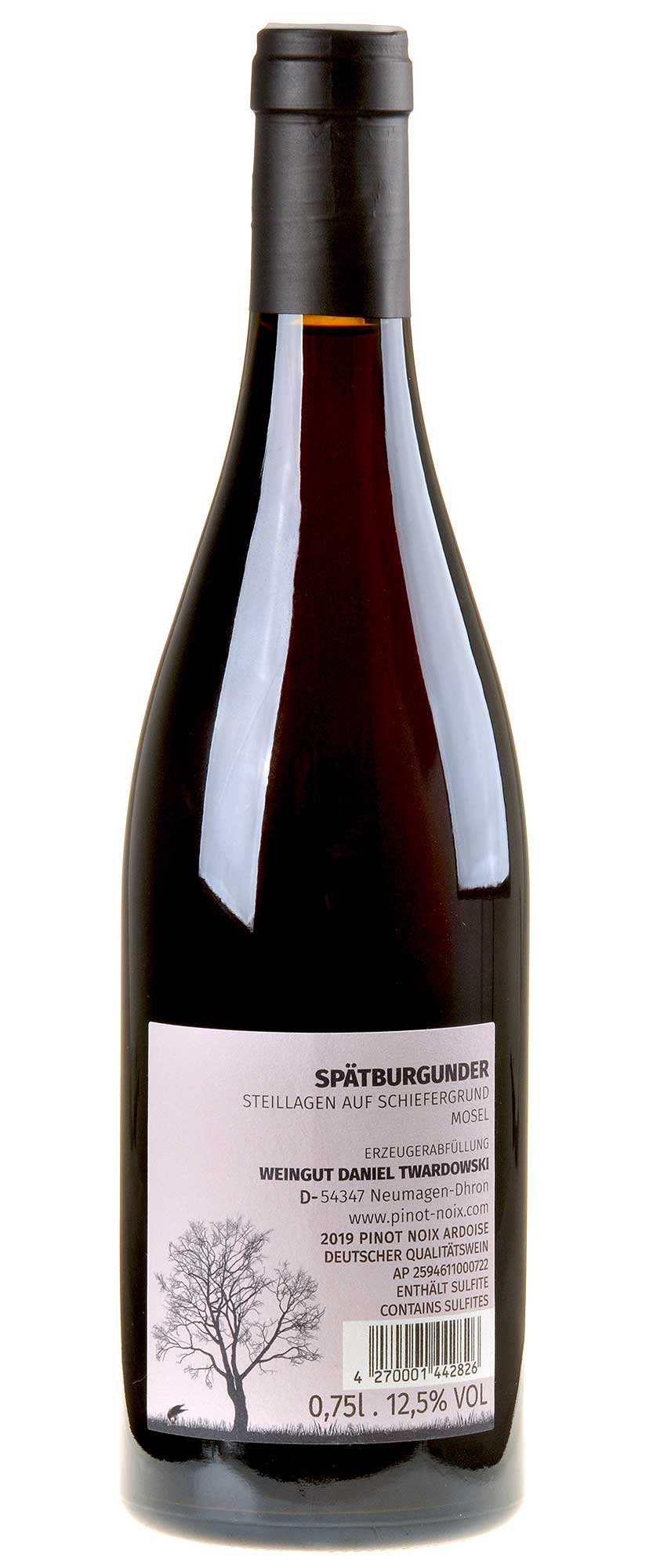 Daniel Twardowski Pinot Noix Ardoise 2019 Rücketikett