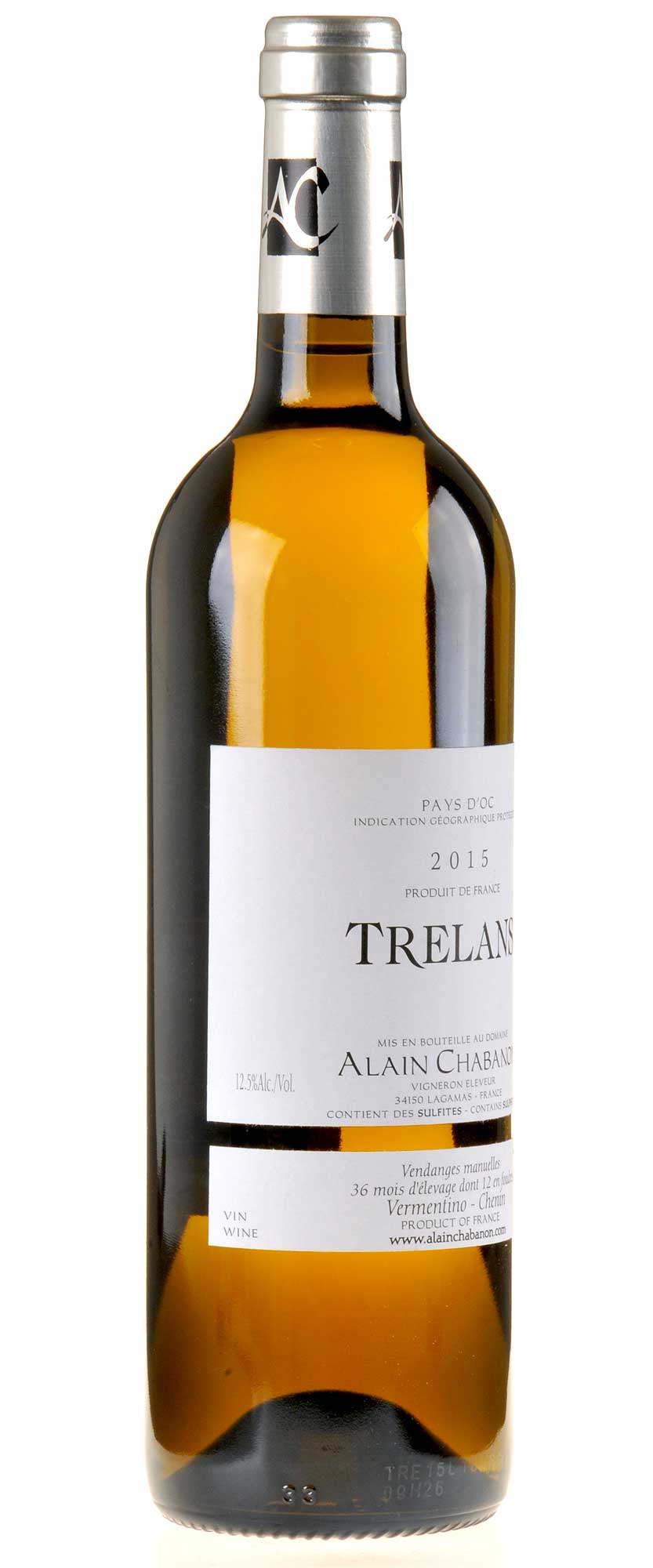 Domaine Alain Chabanon Trelans 2015 Bio links