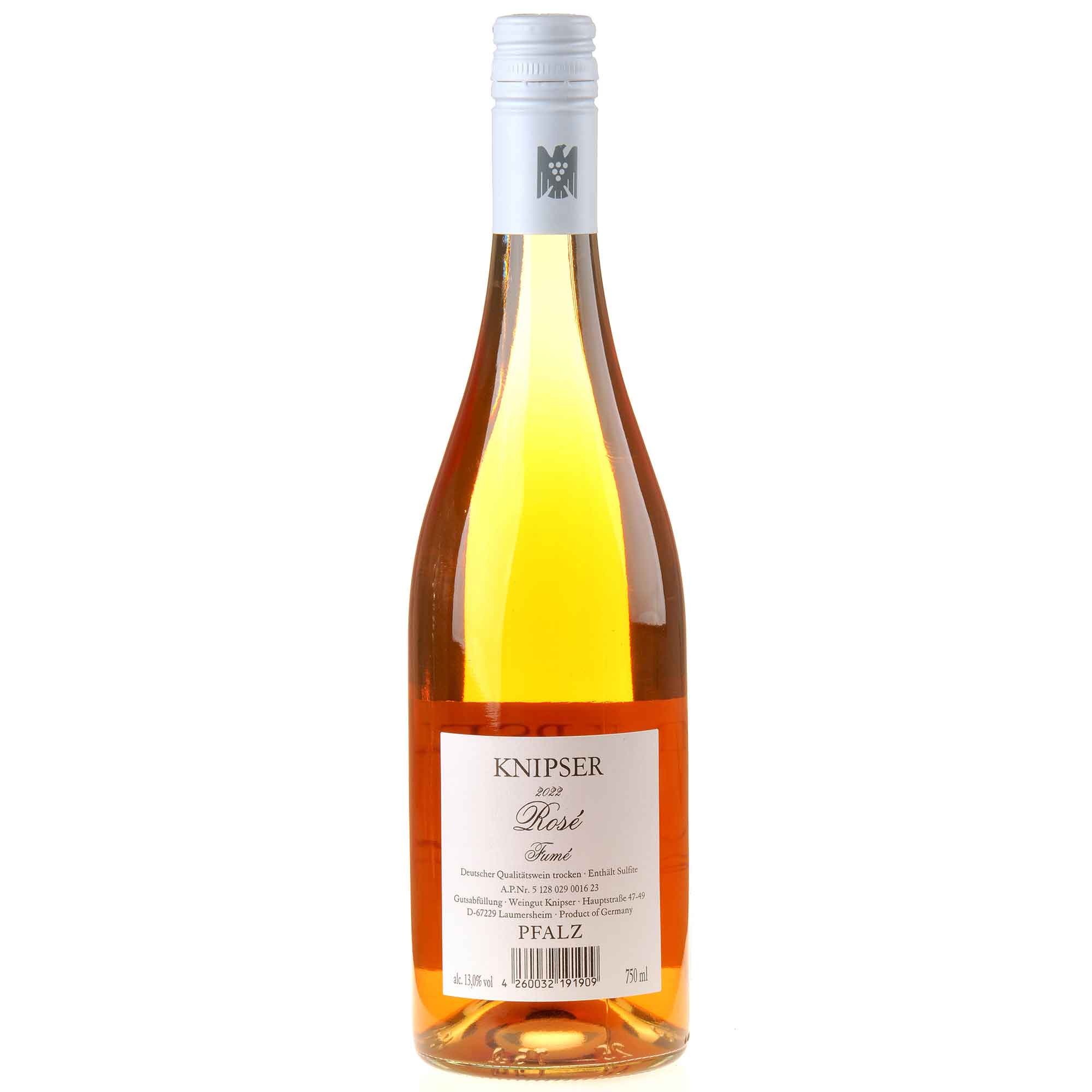 Weingut Knipser Rosé Fumé 2022 Ruecketikett