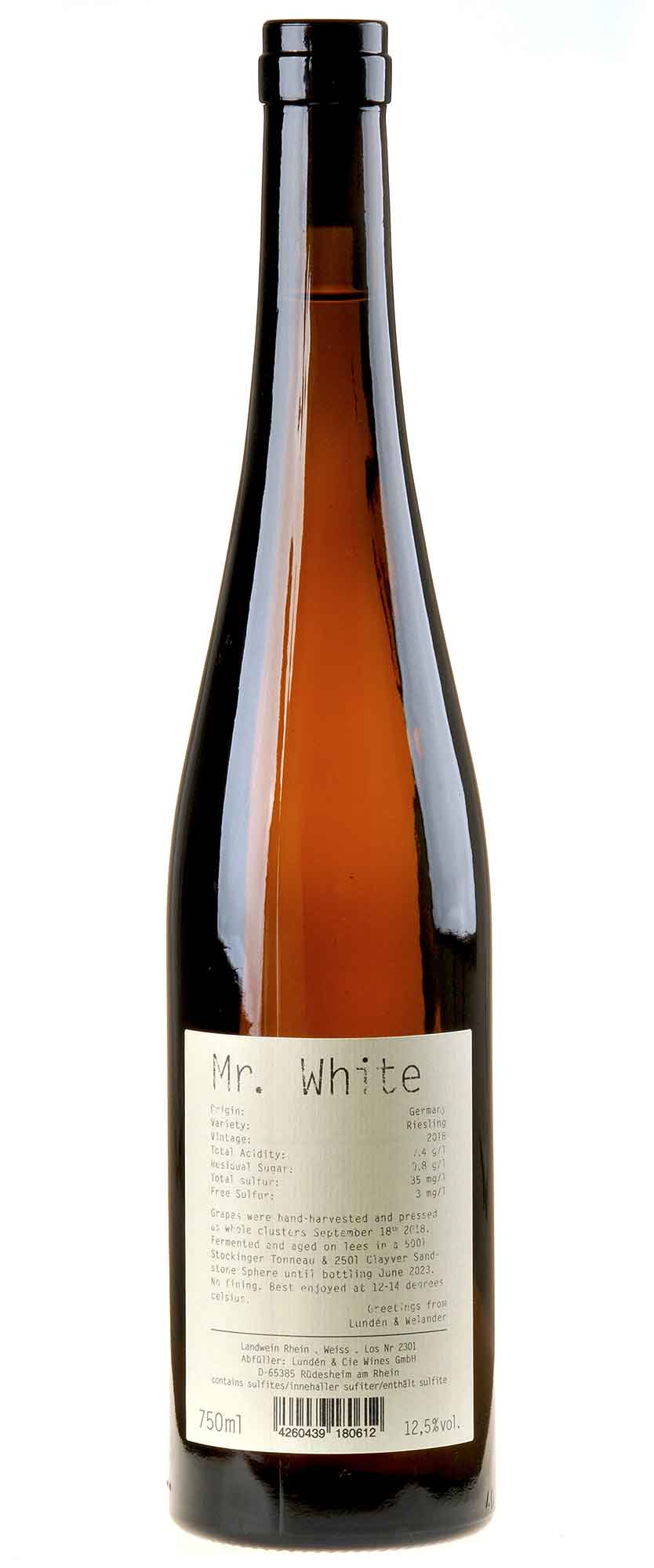 Lundén & Welander Riesling Mr. White 2018